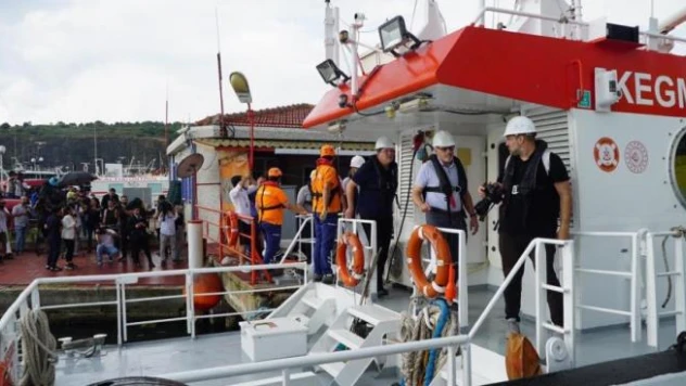 Mısır yüklü Razoni kuru yük gemisine ulaştı ve gemide denetleme faaliyeti başladı