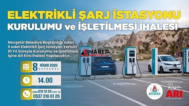 Nevşehir Belediyesi'nden Şarj İstasyonu İhalesi