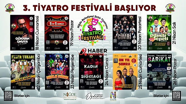 Niğde'de 3. Tiyatro Festivali Heyecanı Başlıyor