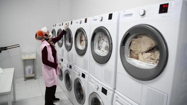 Öğrenciler için  çamaşır yıkama merkezi
