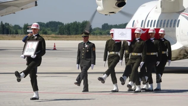 Şehidin naaşı Tokat'ta