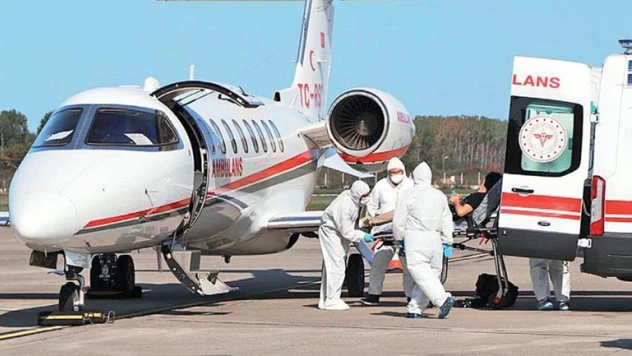 Uçak ambulanslarla bu yıl bin 114 hastanın nakli yapıldı