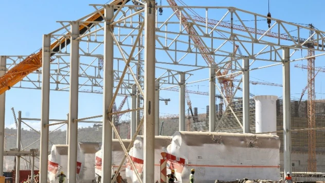 Yedek kazan dairesi için üretilen teknik ekipmanların montajı başladı