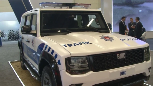 Yerli ve milli zırhlı polis aracı TULGA 4x4 SUV İDEF'te yoğun ilgi gördü