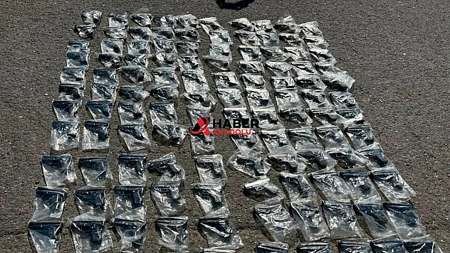Yolcu otobüsünde 120 silah ele geçirildi