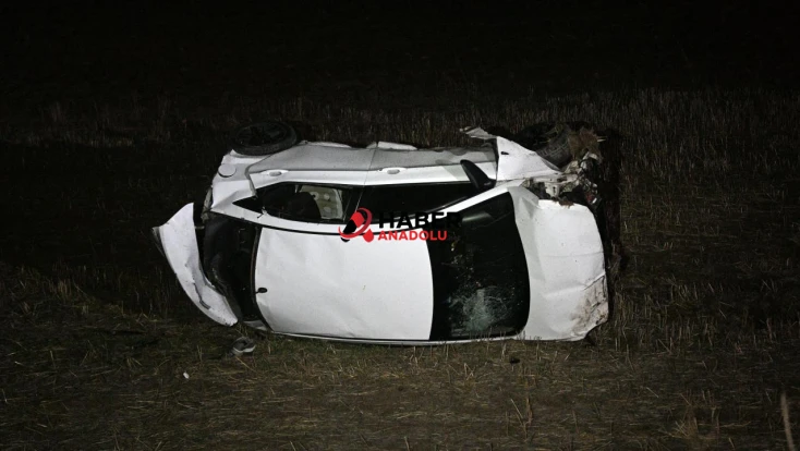 Kayseri'de otomobil devrildi: 1 ölü, 4 yaralı