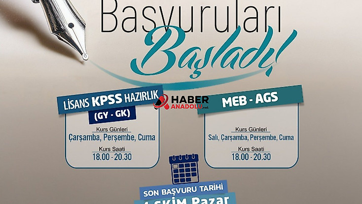Kayseri'de ücretsiz KPSS ve MEB-AGS kursları başlıyor