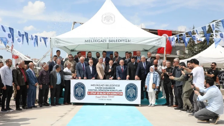 2. ETAP KENTSEL DÖNÜŞÜM KONUTLARI'NIN TEMELİ ATILDI