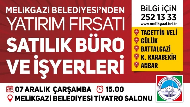 22 adet ofis ve işyeri ihalesi için son 2 gün