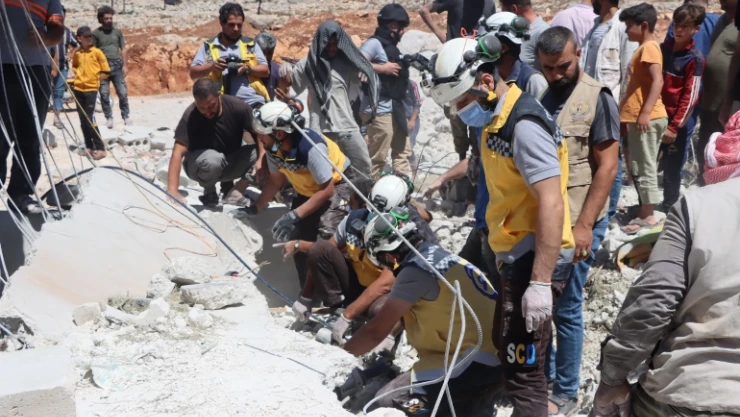 Afrin'de mülteci kampına roketli saldırı