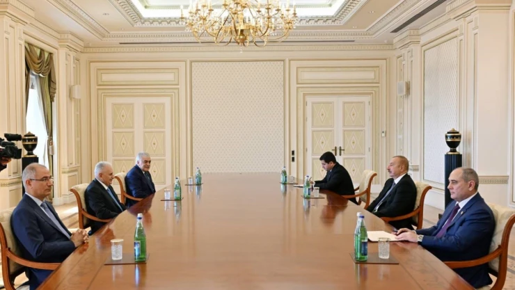Aliyev, Binali Yıldırım'ı kabul etti