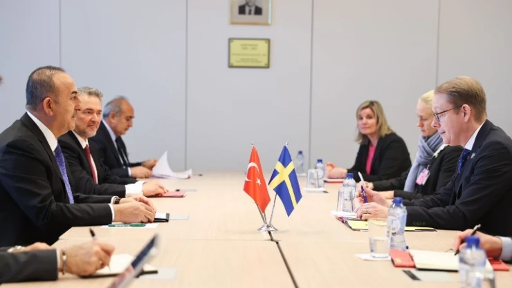 Bakan Çavuşoğlu İsveçli mevkidaşı Billström ile görüştü