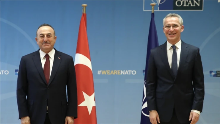 Bakan Çavuşoğlu, NATO Karargahına geldi