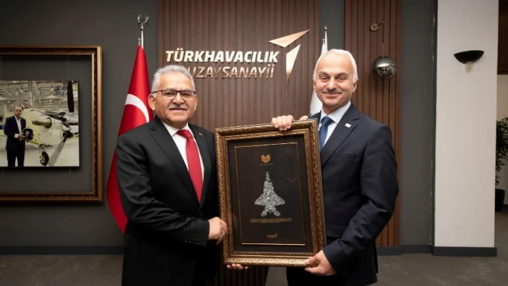 Başkan Büyükkılıç TUSAŞ Genel Müdürü Kotil'i Ziyaret Etti