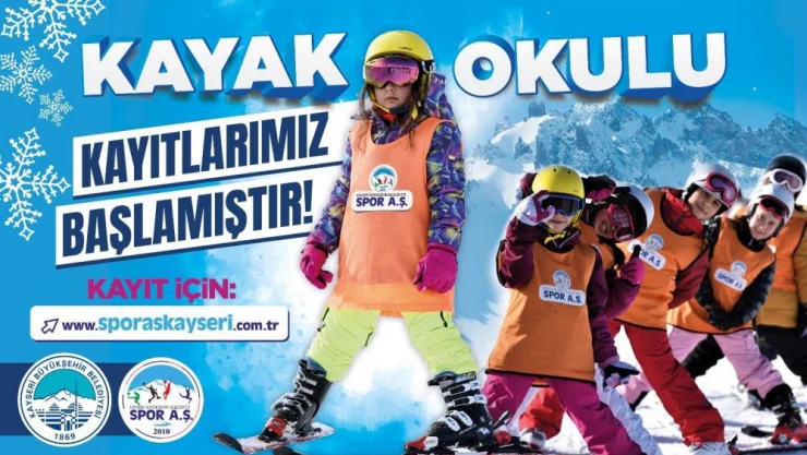 Büyükşehir'in kayak okulu kayıtları devam ediyor