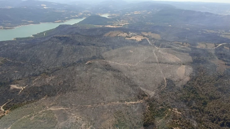 Çanakkale'de acı tablo havadan böyle görüntülendi