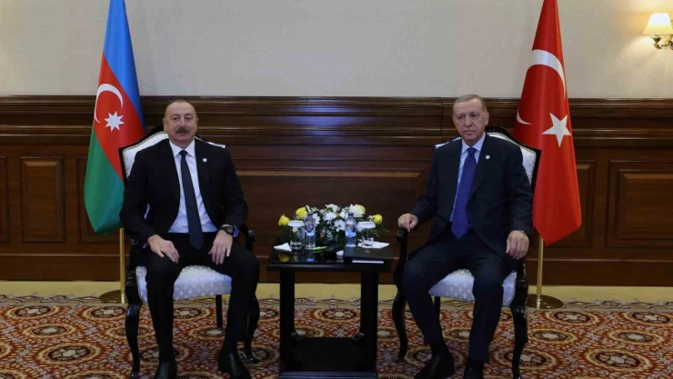Cumhurbaşkanı Erdoğan, Aliyev ile görüştü