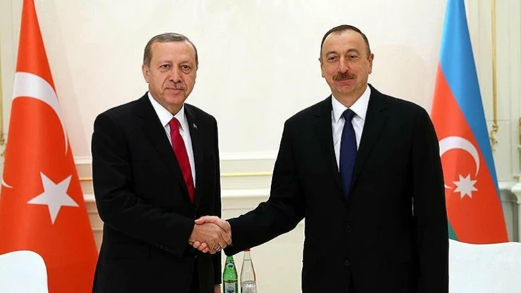 Cumhurbaşkanı Erdoğan, Azerbaycan Cumhurbaşkanı Aliyev ile bir araya geldi