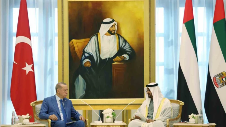 Cumhurbaşkanı Erdoğan, BAE Devlet Başkanı Al Nahyan ile görüştü
