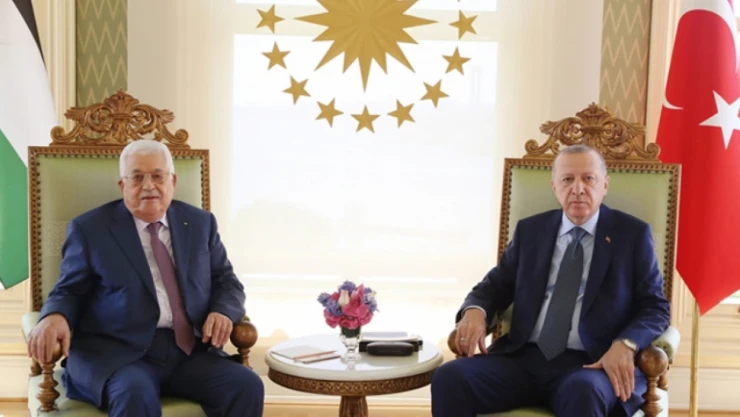 Cumhurbaşkanı Erdoğan, Filistin Devlet Başkanı Abbas ile görüştü