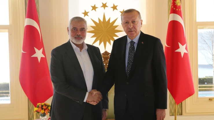Cumhurbaşkanı Erdoğan, Hamas Siyasi Büro Başkanı İsmail Heniyye ile görüştü
