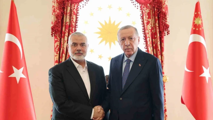 Cumhurbaşkanı Erdoğan'ın Hamas Siyasi Büro Başkanı Haniye ile görüşmesi sona erdi