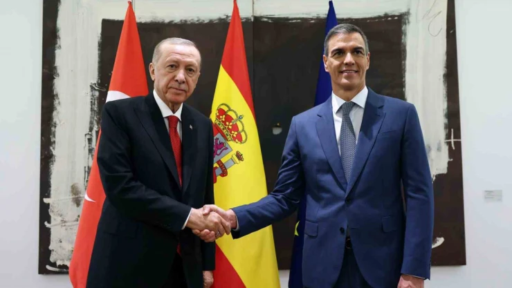 Cumhurbaşkanı Erdoğan, İspanya Başbakanı Sanchez ile görüştü
