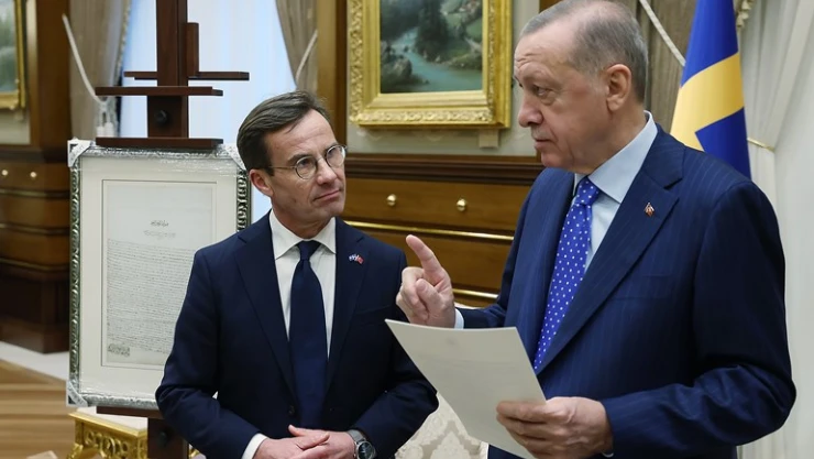Cumhurbaşkanı Erdoğan, İsveç Başbakanı Ulf Kristersson ile görüştü