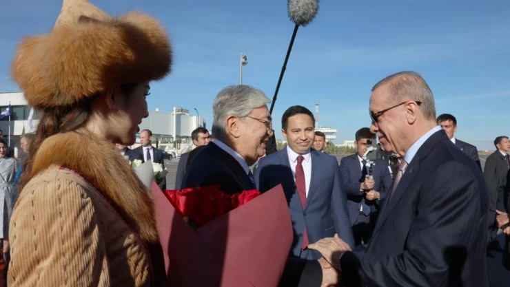 Cumhurbaşkanı Erdoğan Kazakistan'da