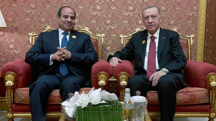 Cumhurbaşkanı Erdoğan, Mısır Cumhurbaşkanı Sisi ile görüştü