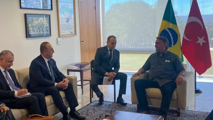 Dışişleri Bakanı Çavuşoğlu, Brezilya Devlet Başkanı Bolsonaro ile bir araya geldi