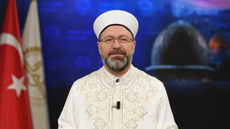 Diyanet İşleri Başkanı Erbaş'tan Miraç Gecesi mesajı