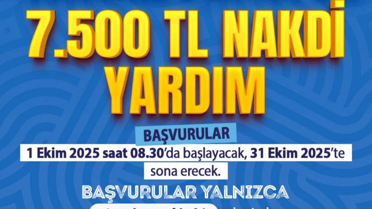 Eğitime Güçlü Destek: 7 Bin 500 TL Nakdi Yardım