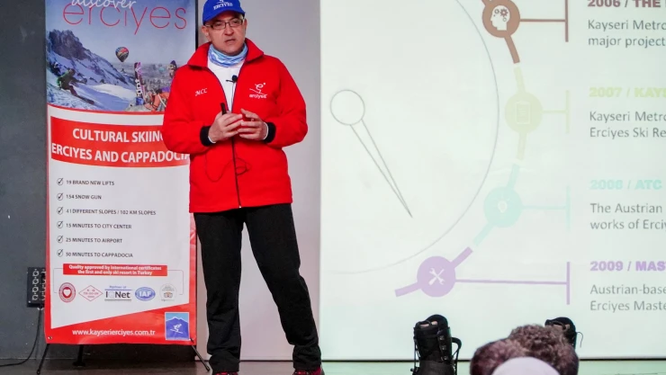 Erciyes Kayak Merkezi üniversite öğrencilerine tanıtılıyor
