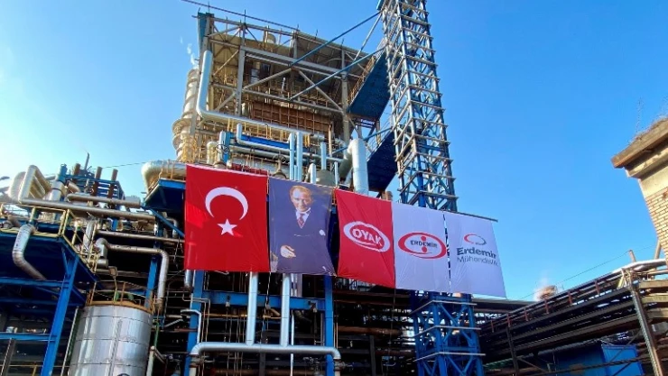 Erdemir'e enerji tasarrufu sağlayacak yeni buhar kazanı devreye alındı