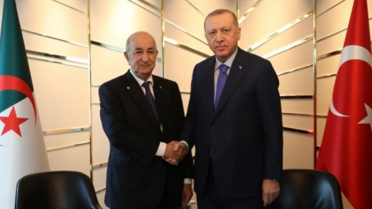 Erdoğan, Cezayir Cumhurbaşkanı Tebbun ile görüştü