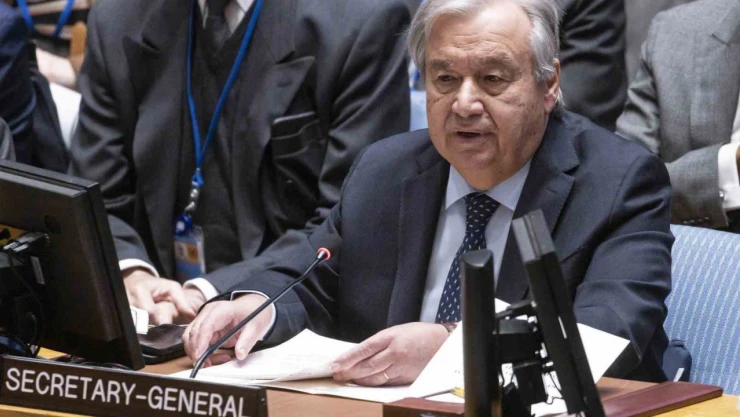 Guterres: Gazze halkı dünyanın gözleri önünde büyük bir insani felaket yaşıyor