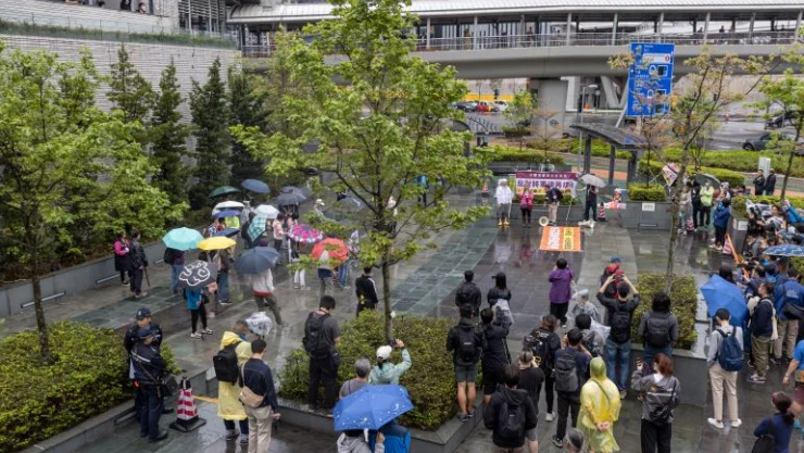 Hong Kong'da 2020'den bu yana ilk protesto