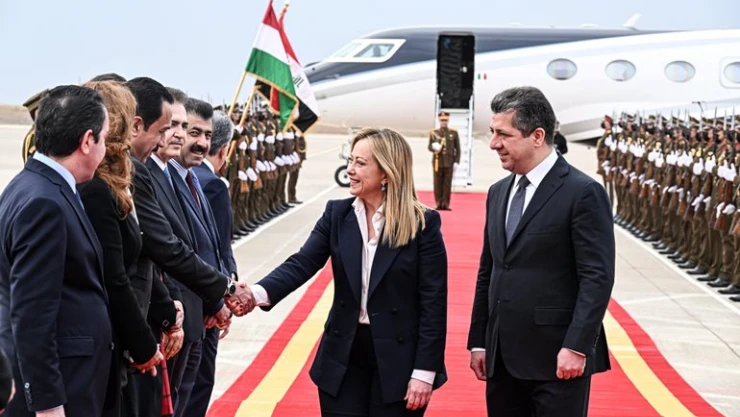 İtalya Başbakanı Meloni, IKBY'yi ziyaret etti