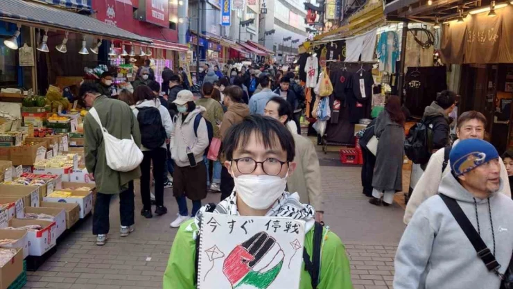 Japon muhasebeciden sessiz İsrail protestosu