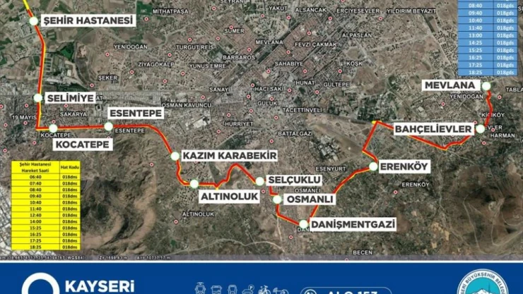 Kayseri Büyükşehir ulaşım ağını genişletiyor