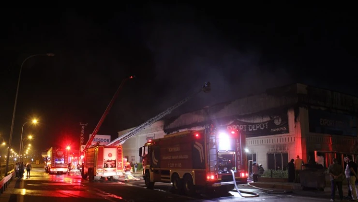 Kayseri'de fabrika yangını