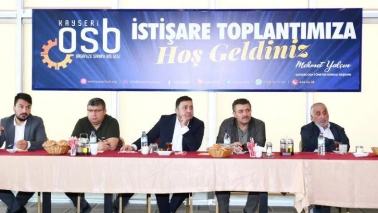 Kayseri OSB'de Sanayicilerle İstişare Toplantısı'nın ilki gerçekleştirildi
