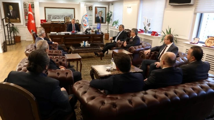 KAYSO ve OSB Başkanlarından, Başkan Palancıoğlu'na ziyaret