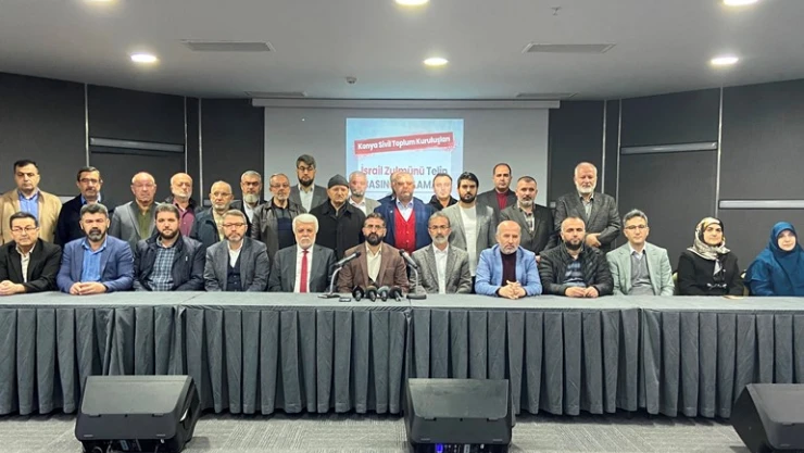 Konya'daki STK'lardan İsrail zulmüne tepki