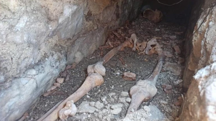 Kuzeninin mezarını ararken bin 500 yıllık Bizans mezarını buldu
