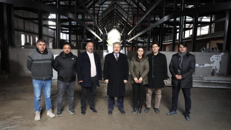 Melikgazi'ye değer katacak Çarşı Melikgazi hızla tamamlanıyor