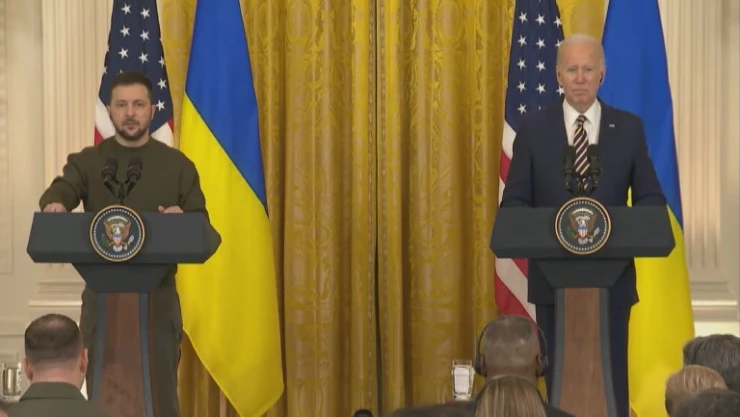 Ukrayna Başkanı Zelenskiy ABD Başkanı Biden ile Washington'da buluştu