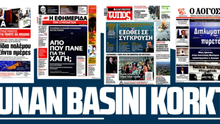 Uslu durun, bizim Atina ile bir işimiz yok" sözleri Yunan basınında