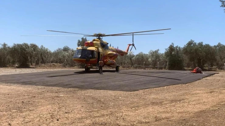 Yarasa helikopterler yangınların söndürülmesinde büyük rol oynadı